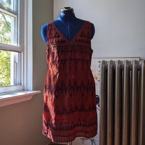 Free People Embroidered & Beaded Open Back Mini